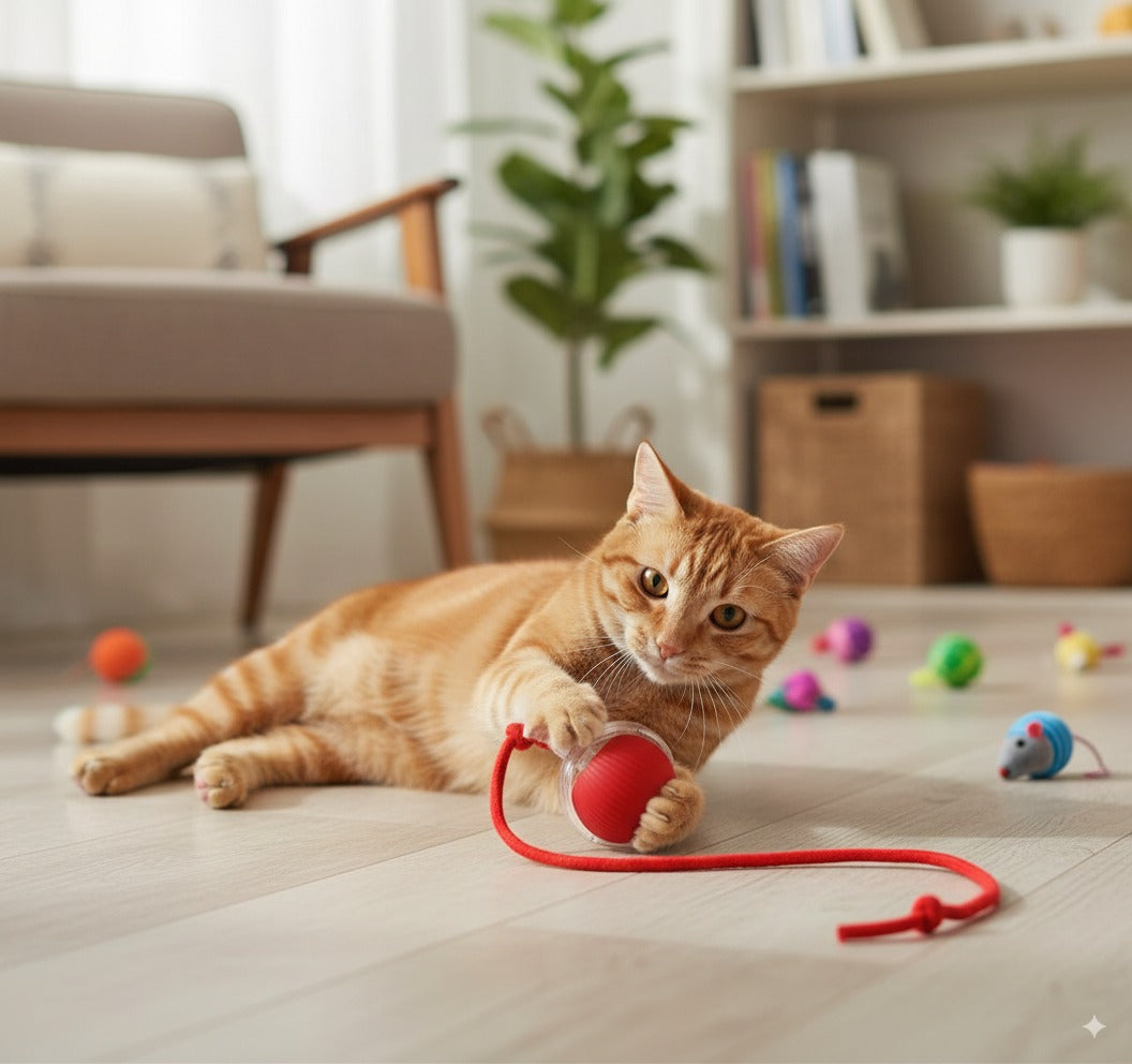 Smart Interactive Cat Ball – USB Rechargeable